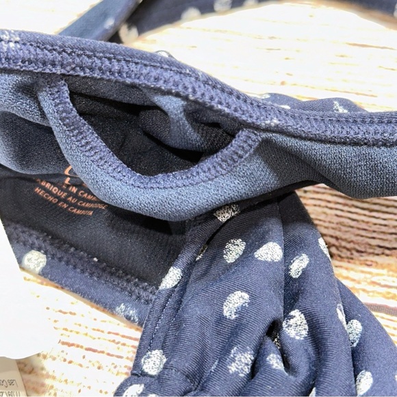 Roxy Blue and White Bikini Set with Polka Dot Design - Picture 10 of 14